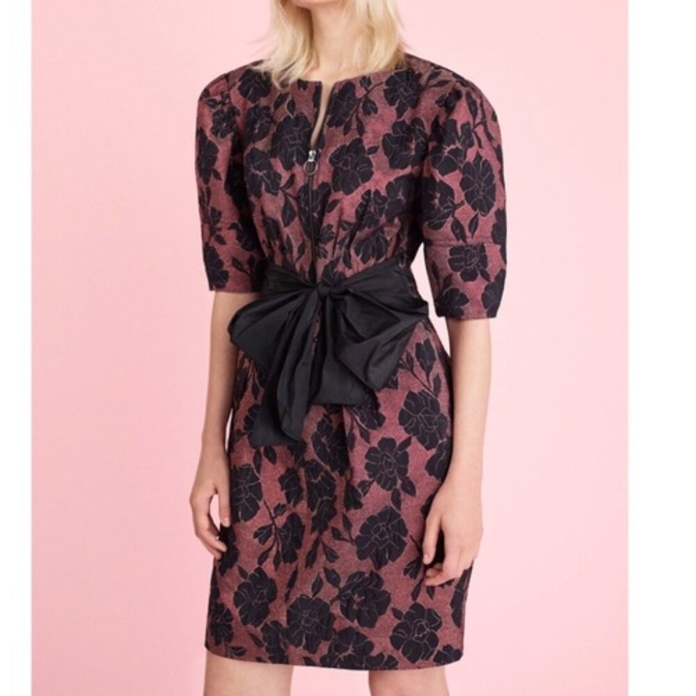 Rebecca Taylor Brocade Bow Belt Dress Size 0